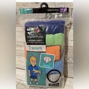 NEW Boys Fruit Of The Loom Signature Ultra Soft Briefs 4t-5t Tag Free Pack Of 7